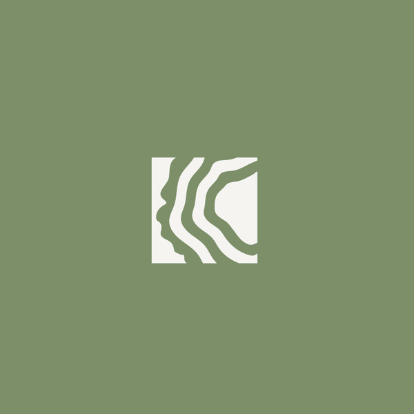 Corporate logo for an outdoor hospitality company reminiscent of nature