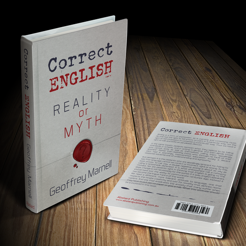 Create an attractive cover for a paperback book about language Design by Lola Evgenia