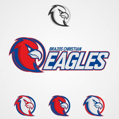 Design an orignal EAGLE mascot for Brazos Christian School | Logo ...