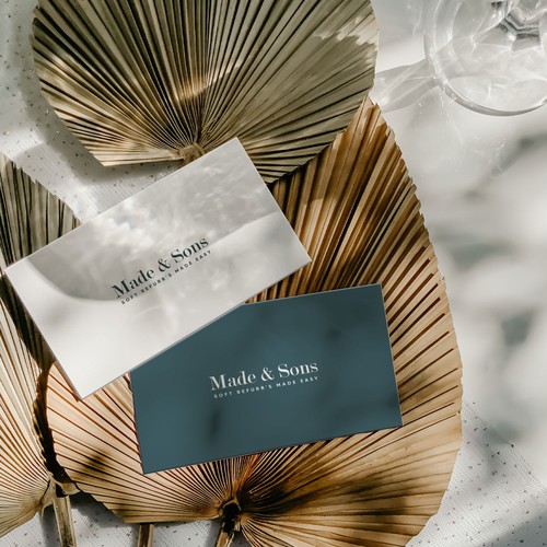 Design di Luxury Meets Ease: Logo & Card Design for Made & Sons di S H A Y