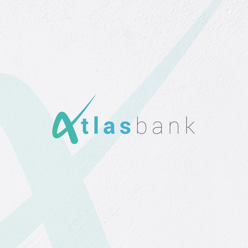 Logo for Atlas Online Bank. Design by .professional