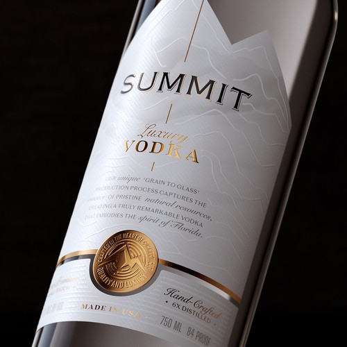 Luxury Vodka label/packaging Design by Renata_Costa