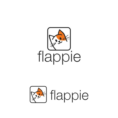 design a logo for the world's smartest cat flap door using AI Design by Hito