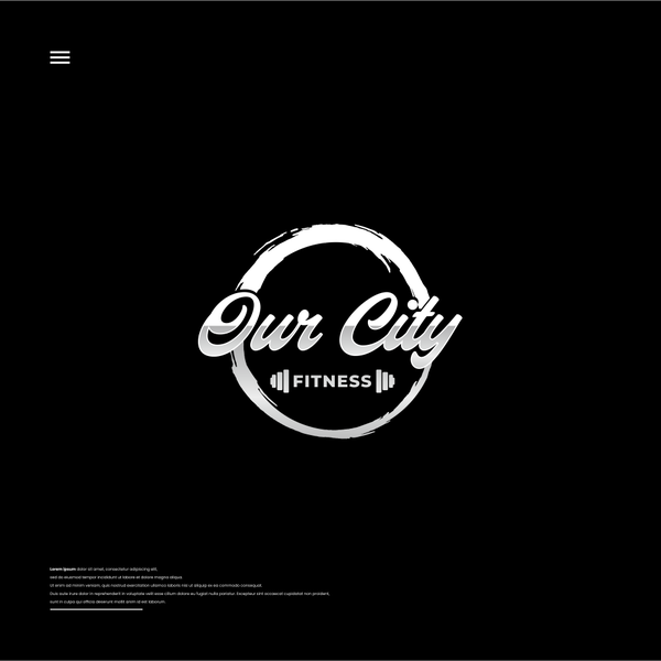 Design von lea™ mit dem Titel „Metallic Emblem logo for Our City Fitness“