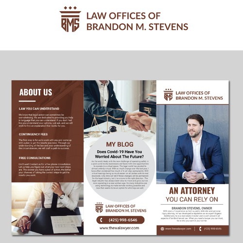 Help me grow my law firm - design my brochure Design by Tiny Tulips Canvas