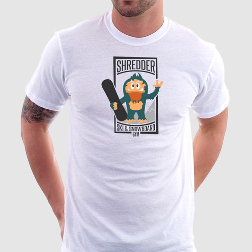 Create a quirky, artistic yeti shredding up the slopes Design by hank D