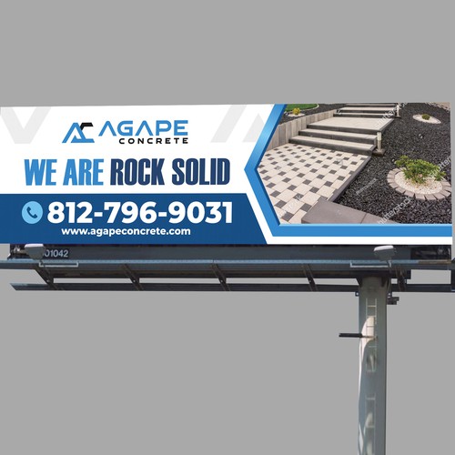 AN AMAZING CONCRETE COMPANY BILLBOARD NEEDED Aprox 14’ tall and 48’ wide Design by Dzhafir