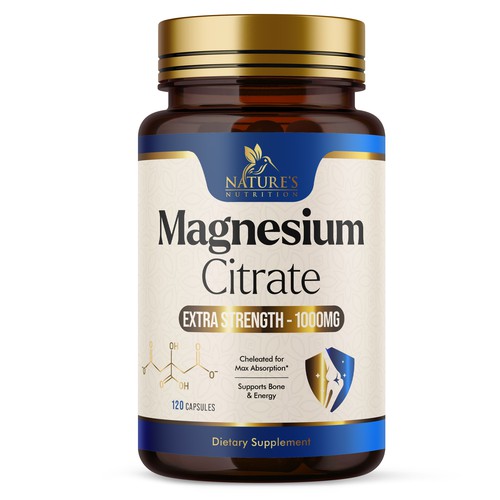 Premium Magnesium Citrate Design needed for Nature's Nutrition Design by UnderTheSea™