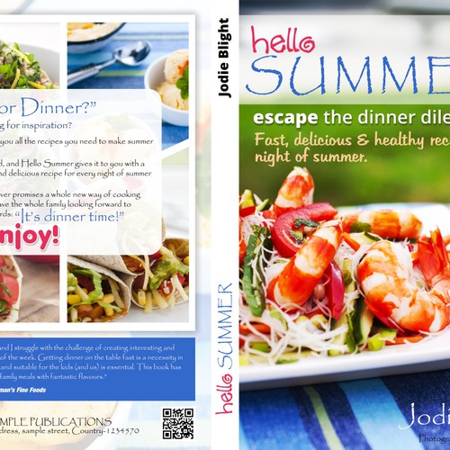 hello summer - design a revolutionary cookbook cover and see your design in every book shop Réalisé par Micro-FX