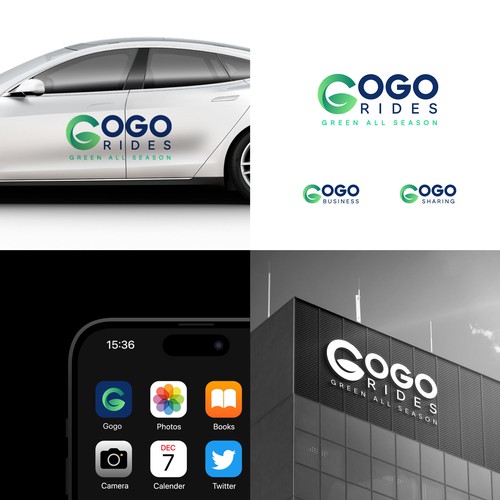 Design Go Go Rides Logo(s) por arjun.raj