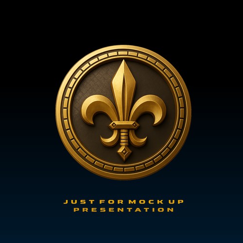 Historical themed logo for tabletop game store. Design by SacredSupply