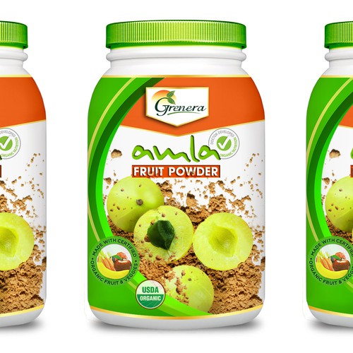 Designs | Amla Fruit Powder Label | Product label contest