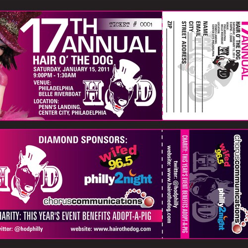 Black Tie Event Ticket Design Design by kyLE27