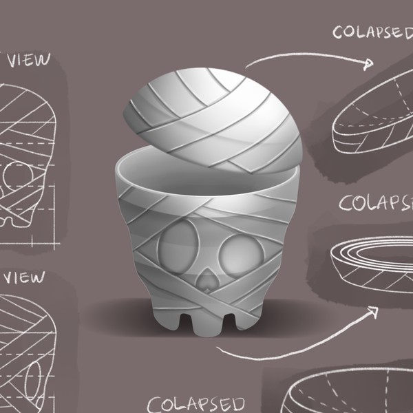 A popcorn bucket design 