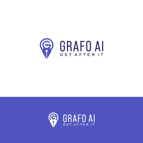 GrafoAI | Artificial Intelligence Writer Logo Design by no94