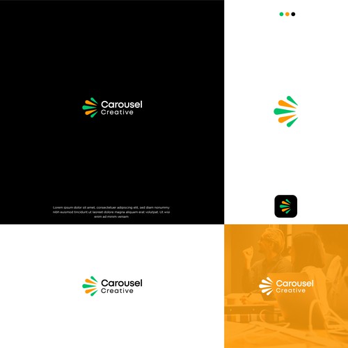 Logo for creative advertising agency Design by reza007