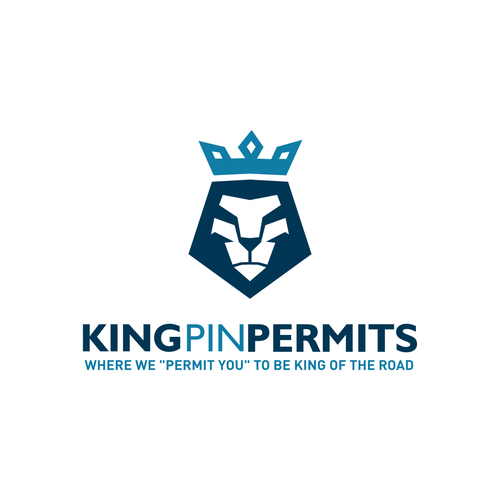 King Pin Permits needs a powerful logo to grab the attention of truck drivers Design by creamworkz ☠