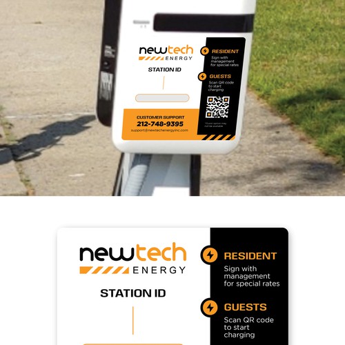 EV charging station label Design by Dzhafir