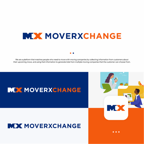 Design a simple, attractive logo for a platform that brings customers and moving companies together Design by 7ab7ab ❤