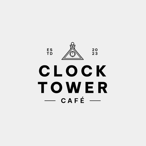 Design best logo for a new cafe & cocktail bar in clock tower. Diseño de differentspecies