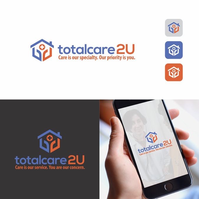 totalcare 2U Home Healthcare Management Company Logo design contest