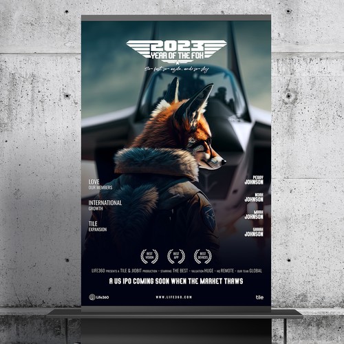 Life360 2023 Year of the Fox Poster Design by roppix