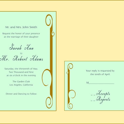 Letterpress Wedding Invitations Diseño de Marieke-Louise