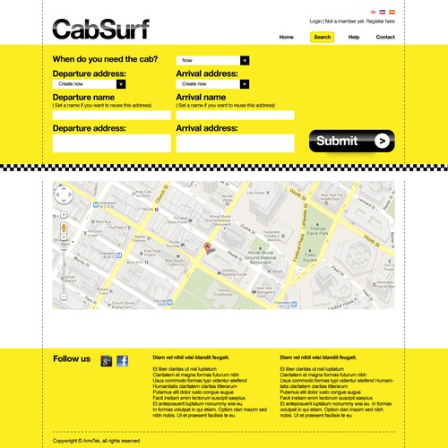 Design di Online Taxi reservation service needs outstanding design di elasticplastic