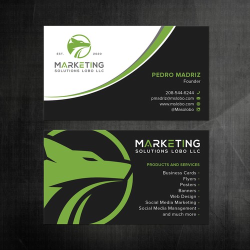 Marketing Solutions Business Card Design Design by Felix SH