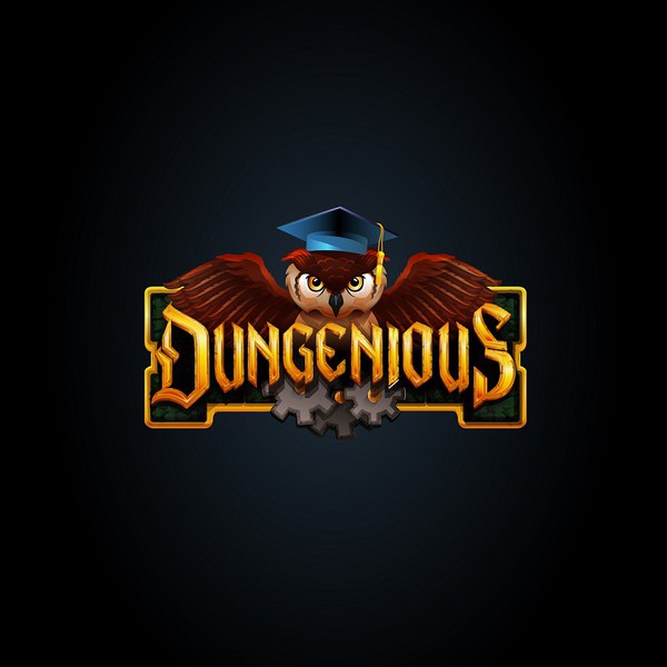 Fantasy Quiz Game Logo for Dungenious