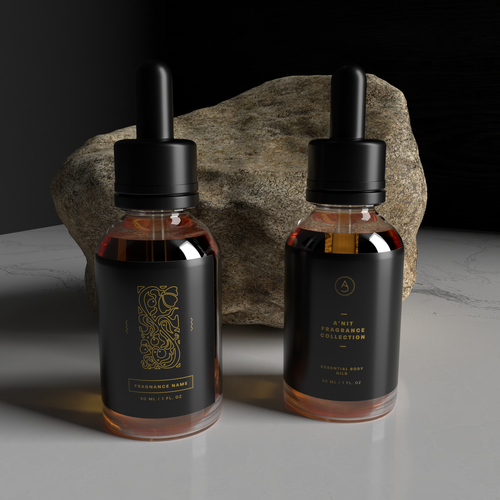 Need luxury labels designed for fragrance brand. Design by Paulius Glėbus