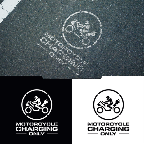 Stencil Design for Electric Motorcycle Charging Location Design by ryART