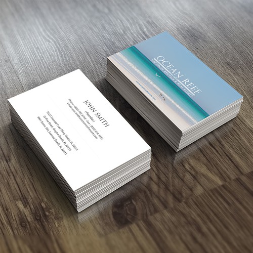 Design a fun, beach-inspired Business Card Design by fayastata77