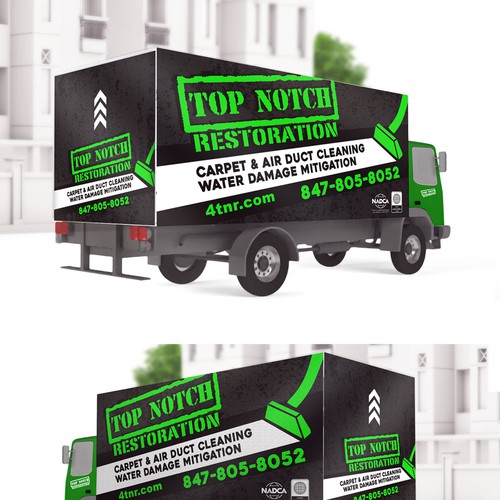 box truck wall 12x6ft to attract people to our service. Design by JPelo™