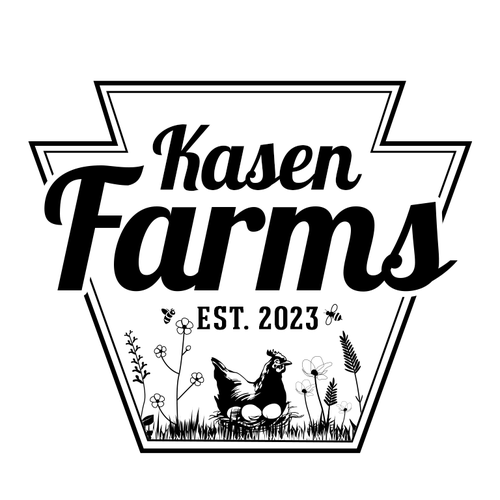 Logo design for small family farm that both dad and 7 year old daughter will love. Design by Andrés Sebastián