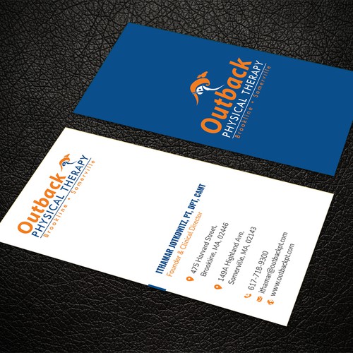 Business card for 2 clinic physical therapy office Design by ™SF_Design™