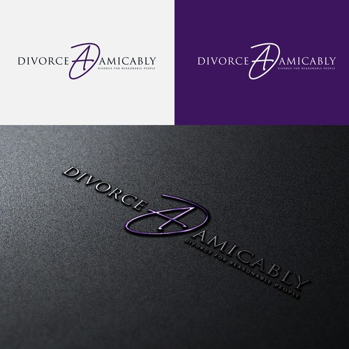 Logo for a new, healthy way for reasonable people to divorce Design by Ideaplane Studio