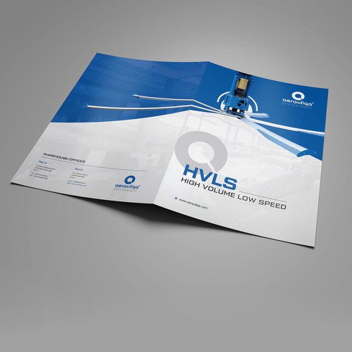 Aerauliqa needs a brochure for HVLS ceiling fans Design by Orinoco™