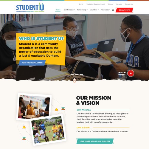 Student U Website Redesign Design by Jasmin_A (AMPLE)