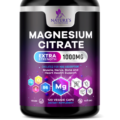 Premium Magnesium Citrate Design needed for Nature's Nutrition Design by TUNSAY