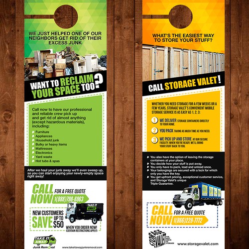 Jumbo door hanger design + ongoing projects | Postcard, flyer or print ...