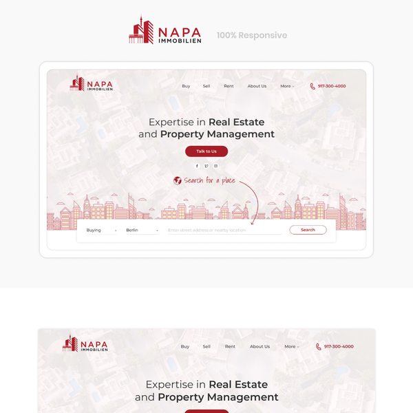 Landing Page for German Real Estate Company