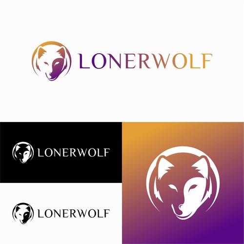 Wolf Sun/Moon Logo For Spiritual Website Design by ZHF