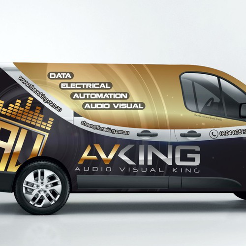 Audio visual / Electrical company - Van needs some COLOUR! Design por EvoDesign