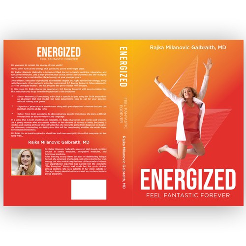 Design a New York Times Bestseller E-book and book cover for my book: Energized Diseño de MMQureshi