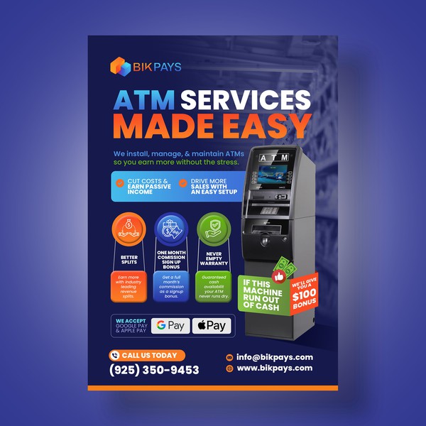 ATM service flyer