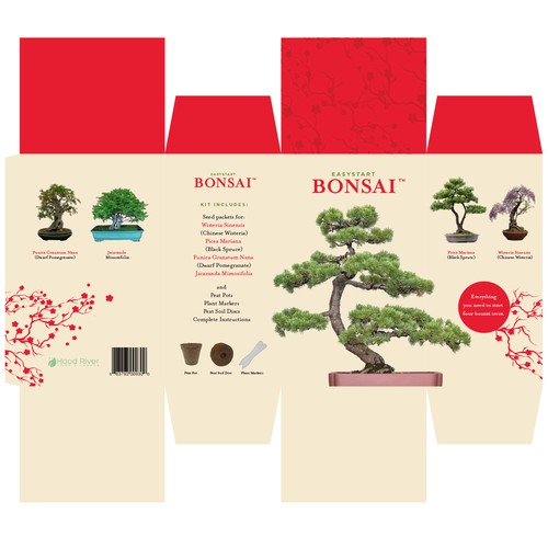 Design Box for a Bonsai Tree Starter Kit Design by Luko