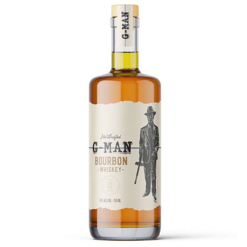 G-Man Whiskey Is seeking a distinctive design for our new brand. Design by sam2305