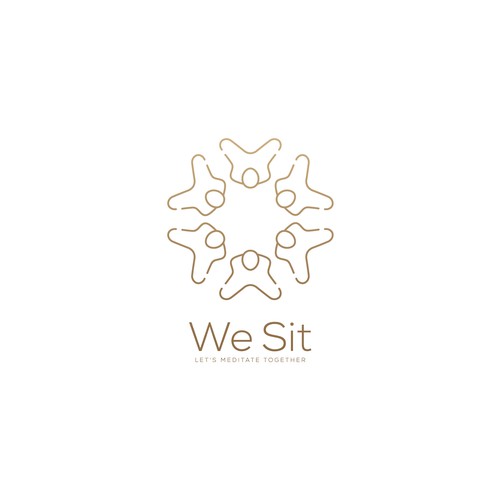 A logo to make people meditate together for a better world Design by Nglray