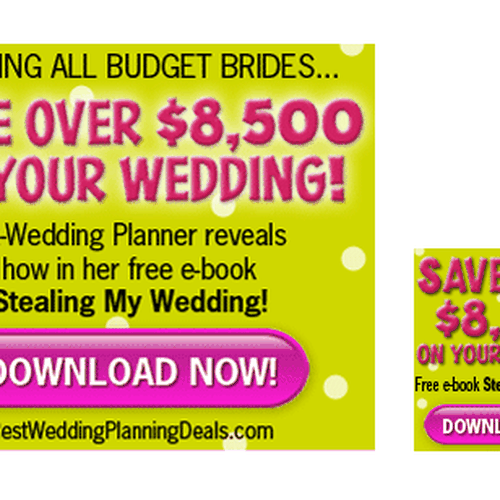 Steal My Wedding needs a new banner ad Design by RCharron